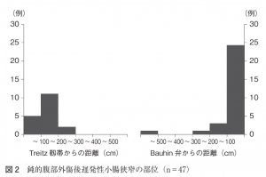 遅発性小腸狭窄の多発部位